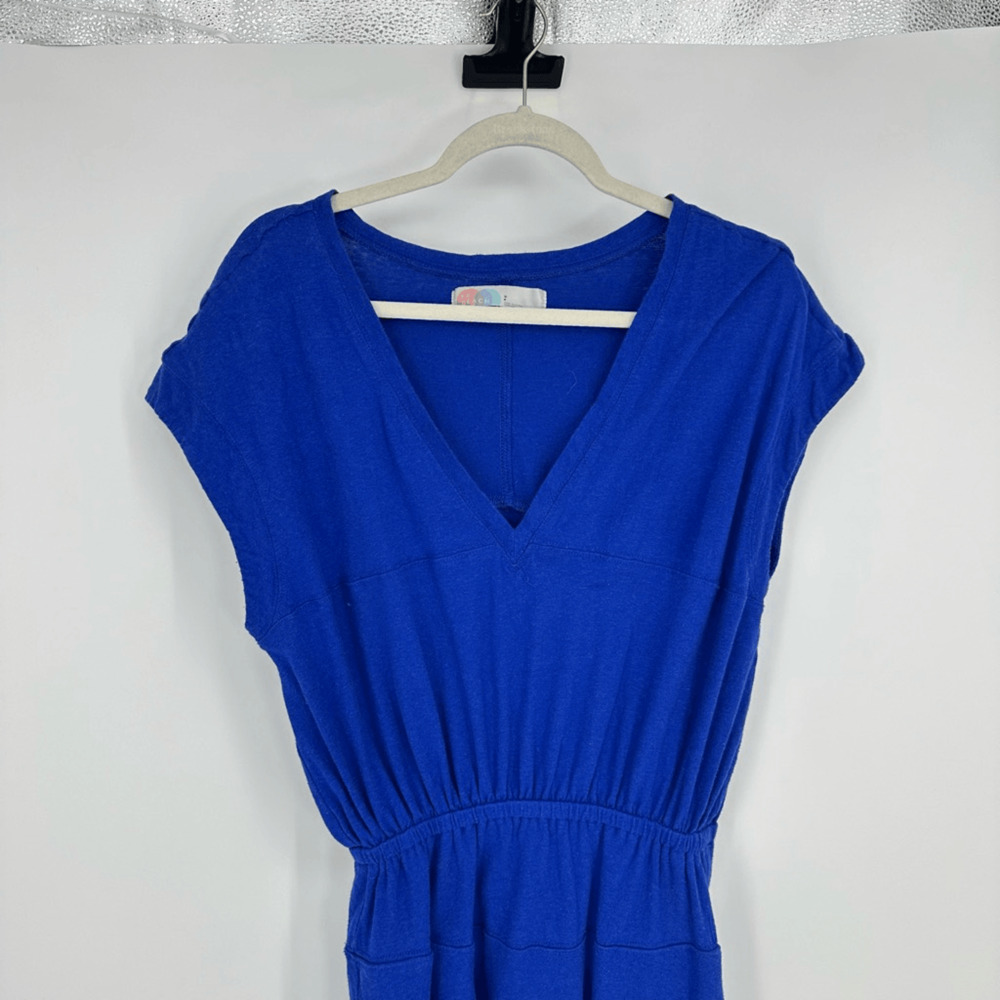 Free People Beach Midi Dress Size S Cotton Hemp Pockets Vacation Casual - Picture 11 of 13